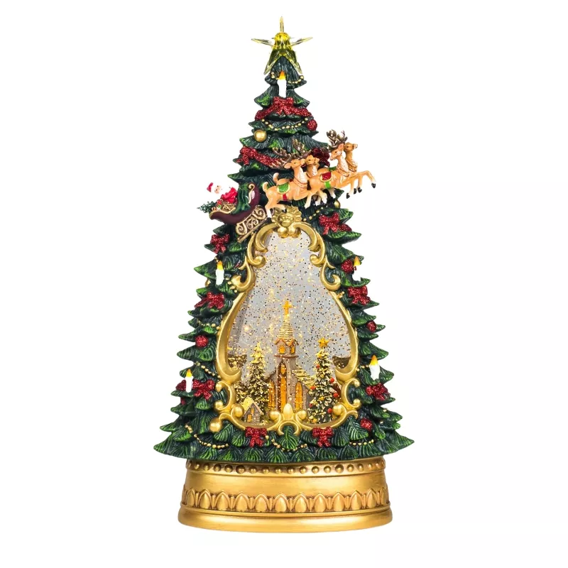 Snow Globe Juletræ Statue Lanterne